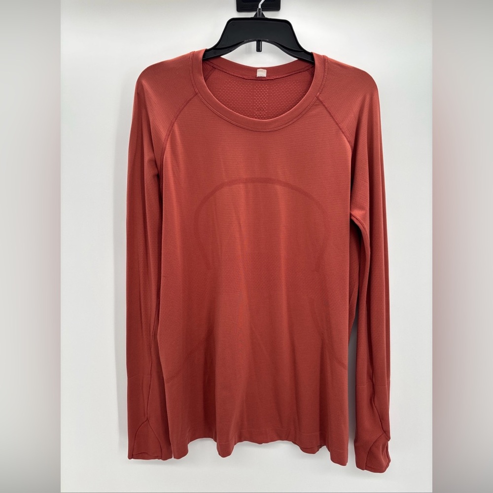 Lululemon Swiftly Tech Long Sleeve Shirt 2.0 Size 14 Soft Cranberry